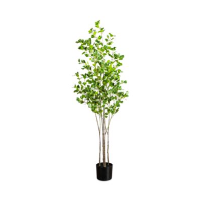 5' Artificial Heart Shaped Ficus Leaf Tree