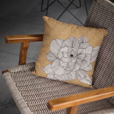 Gardenia Square Pillow Cover