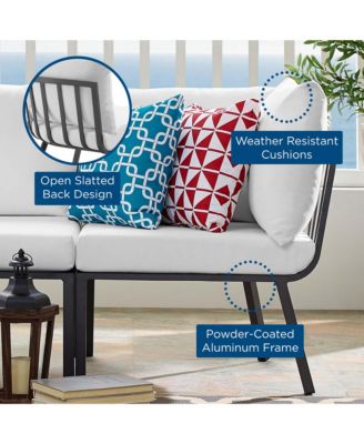  Riverside Outdoor Patio Aluminum Corner Chair