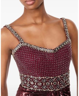  Only You Embellished Draped Maxi Dress