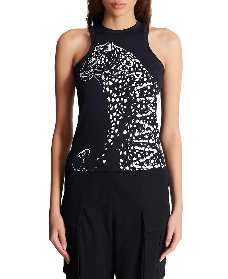 Balmain Leopard Print Tank Top