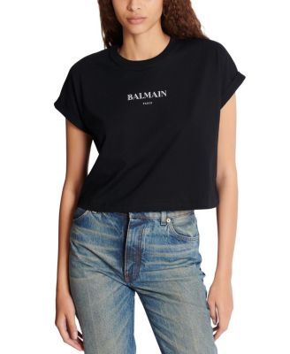 Cropped T-Shirt with Print