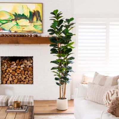 8' Artificial Fiddle Leaf Tree