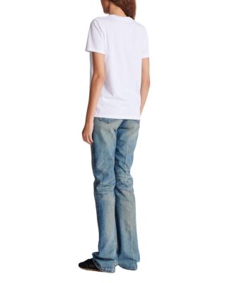 T-Shirt with Balmain Print