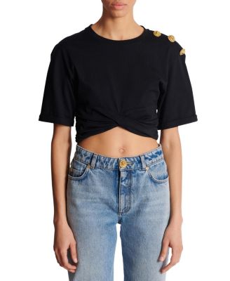  Cropped Tie T-Shirt