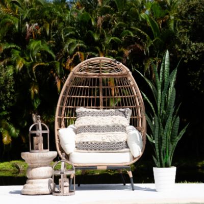 5' UV Resistant Artificial Sansevieria Plant in White Decorative Planter (Indoor/Outdoor)