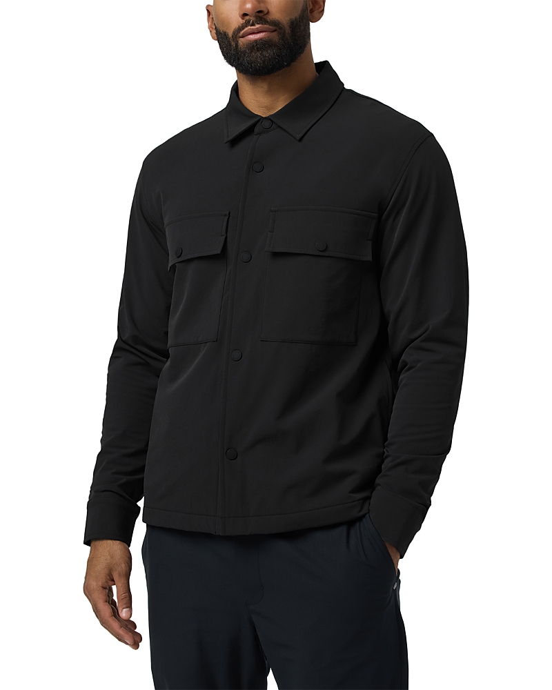 Vuori Lawson Tech Shirt Jacket In Black