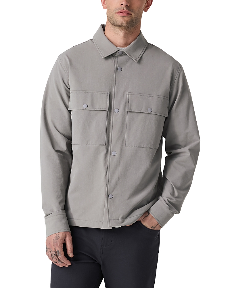 Vuori Lawson Tech Shirt Jacket In Gray