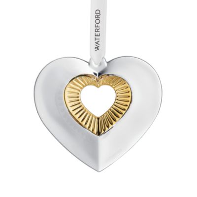Heart Ornament with Gold Detail