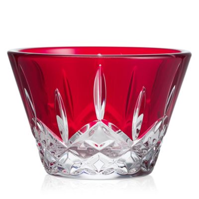 Lismore Red Votive Candle Holders, Set of 2
