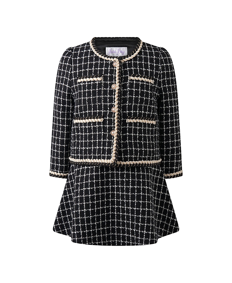 Rachel Riley Girls' Check Tweed Jacket & Skirt Set - Little Kid, Big Kid