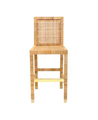 Amara Rattan Performance Fabric Bar Stool