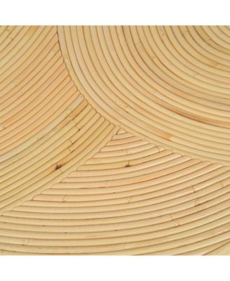 Matea Rattan Cross Side Table