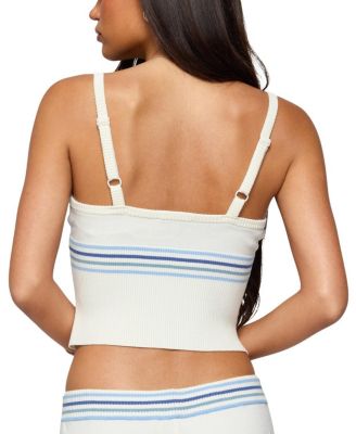 Miya Stripey Ribbed Knit Tank Top
