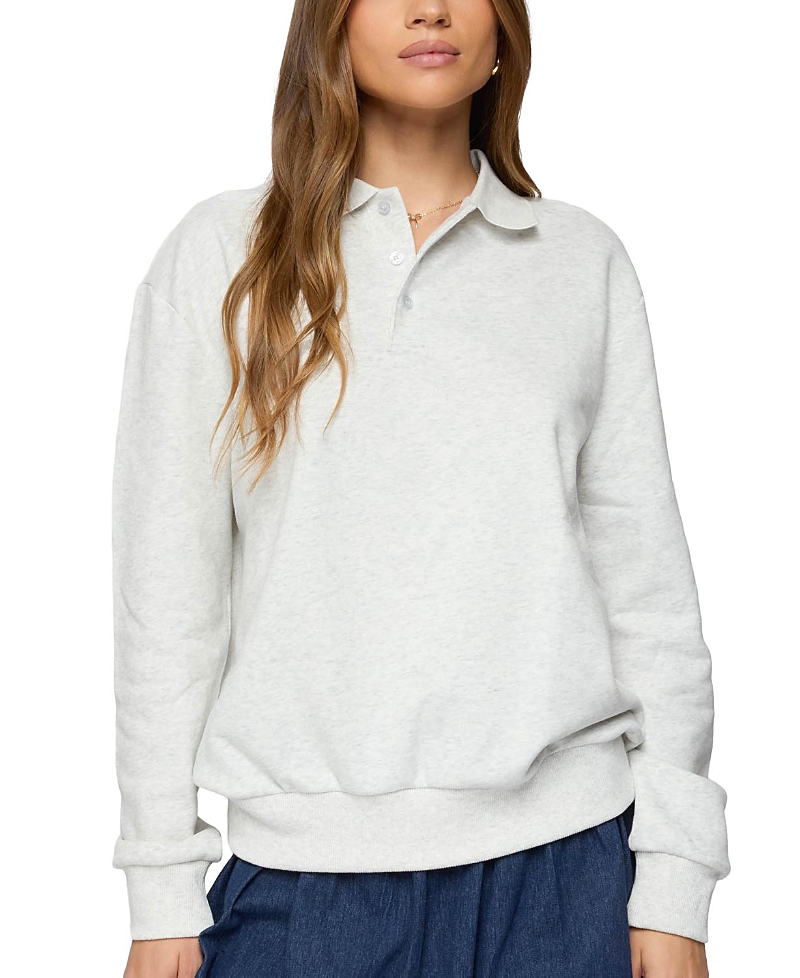Edikted Scholar Oversized Polo Sweatshirt