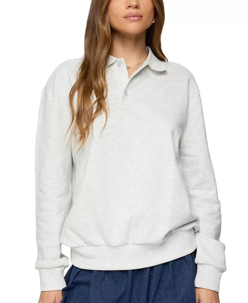 Edikted Scholar Oversized Polo Sweatshirt