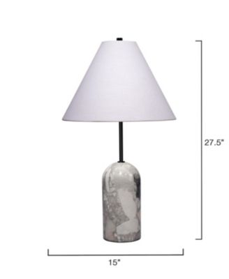  Holt Table Lamp in Travertine Stone