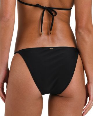 Kristin Solid Triangle Slider Bra & Violet Solid String Bottom