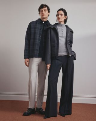 Wool &amp; Cashmere Check Overshirt