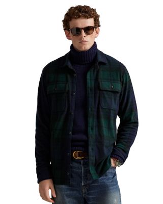 Plaid Knit Flannel Overshirt