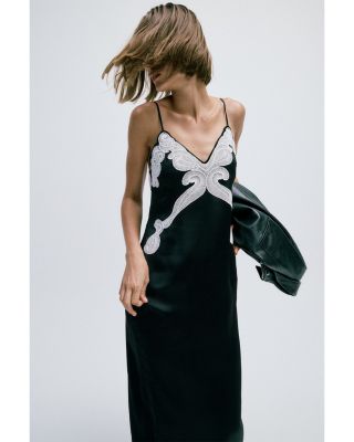 Ann Embellished Slip Dress