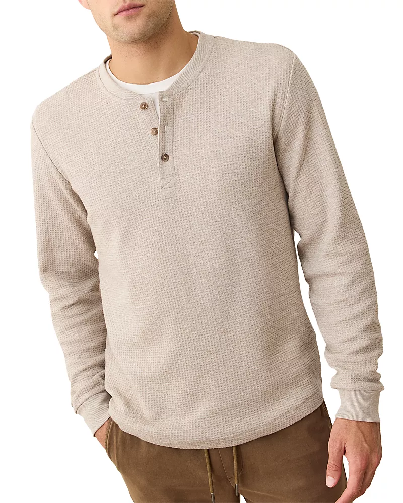 Marine Layer Waffle Knit Henley