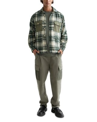 Relaxed Fit Button Front Shirt Jacket