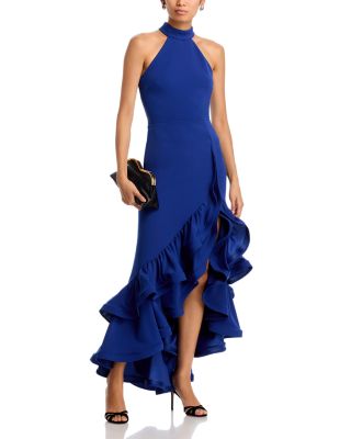 Racerback Ruffle Hem Gown - Exclusive