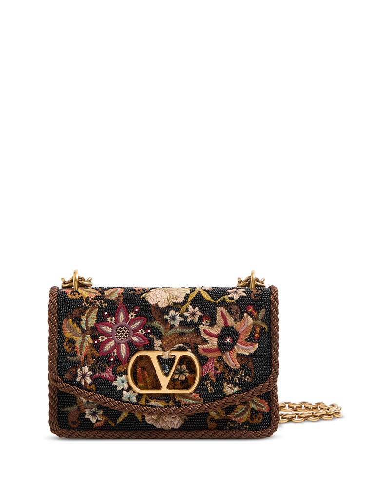 Valentino Garavani Vain Small VLogo Beaded Convertible Shoulder Bag