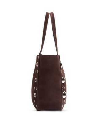 Nellc&ocirc;te Medium Shopping Tote Bag in Suede