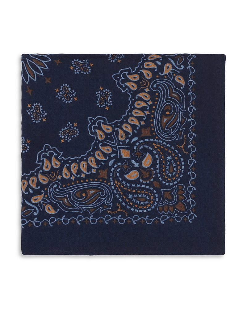 Gerard Darel Robyn Wool & Silk Bandana In Blue