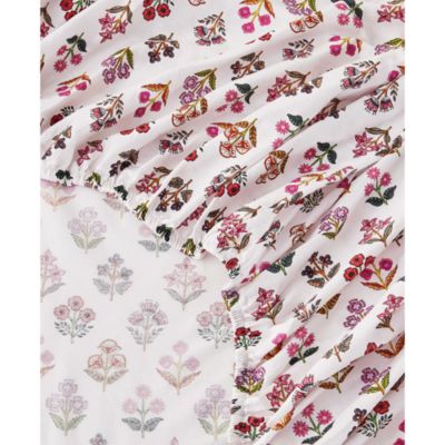 Sumita Floral Percale Sheet Set, King
