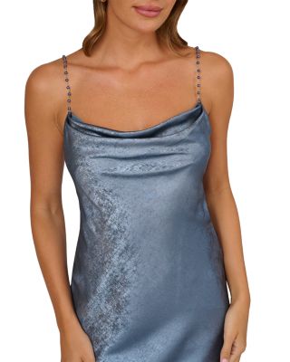  Foiled Chiffon Dress