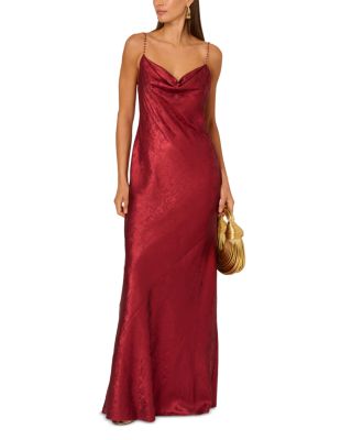  Foiled Chiffon Dress