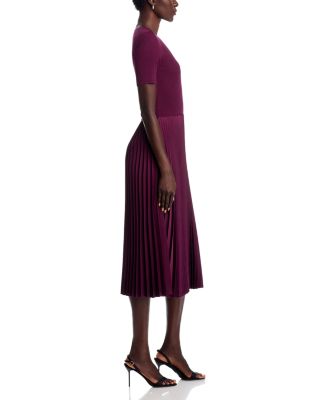 Fadridi Pliss&amp;eacute; Skirt Midi Dress