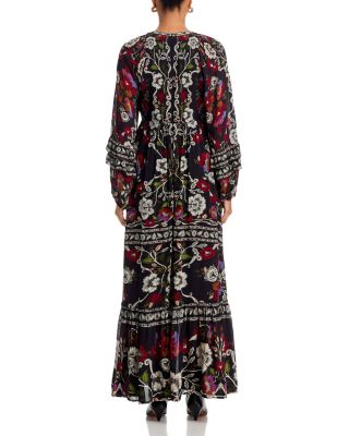 Rococo Flowers Maxi Dress