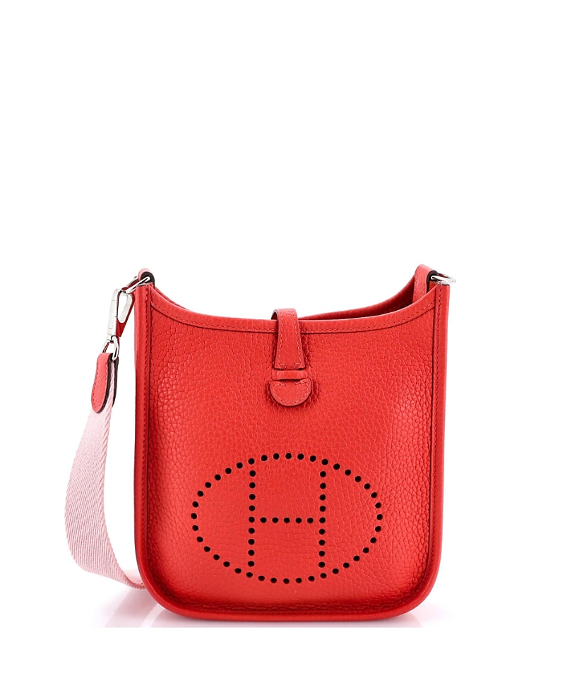 Click to view more detailed imagery on our partner's website Pre-owned Pre-owned Hermes Hermes Tpm Evelyne Bag Gen Iii Clemence In Red