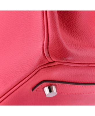 Birkin 30 Handbag Pink Epsom with Palladium Hardware