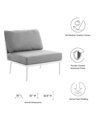 Stance Outdoor Patio Aluminum Armless Chair