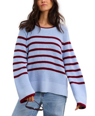  The Carly Striped Shaker Maternity Sweater