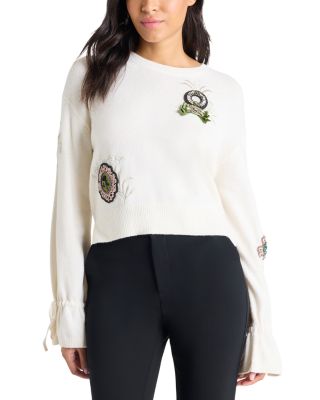 Heritage Rose Embellished Sweater