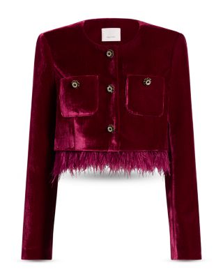 Evelina Feather Hem Jacket