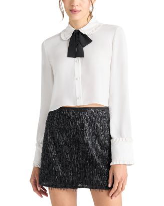 Cinq à Sept Zaida Bow Tie Blouse | Bloomingdale's Women