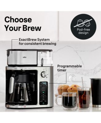 Braun MultiServe Plus 10- Cup Drip Coffee Maker with Cold Brew