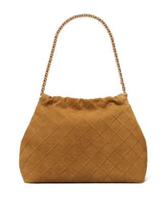 Fleming Suede Hobo Bag