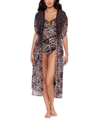 Lets Be Fronds Swim Cover-Up Kimono