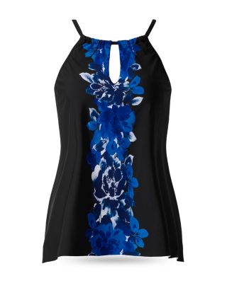 Ombra Fiore Peephole Tankini Top