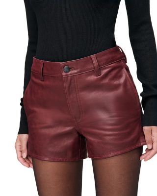 Zoie Leather Shorts
