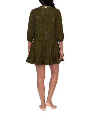 Jacquard Swim Cover-Up Beach Dress