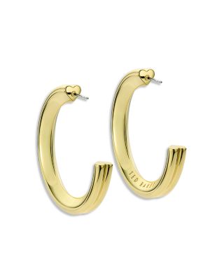 Hidden Heart Large Hoop Earrings